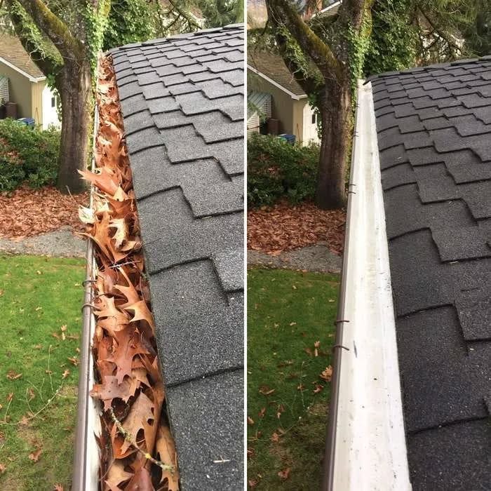 Eavestrough cleaning service example